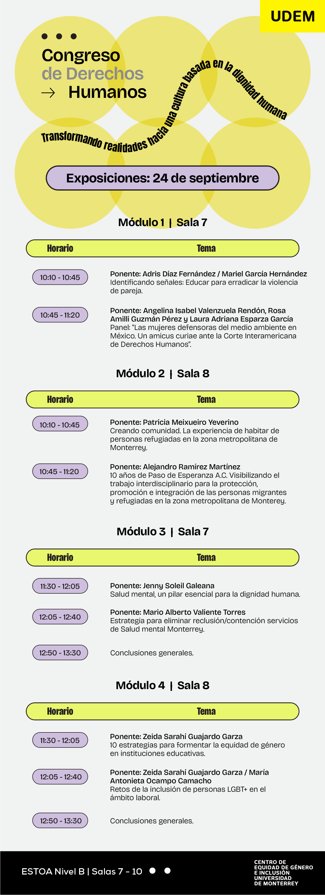 Agenda 24 de Septiemebre