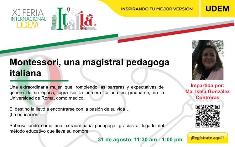 Conferencia Montessori Feria Internacional UDEM: Italia